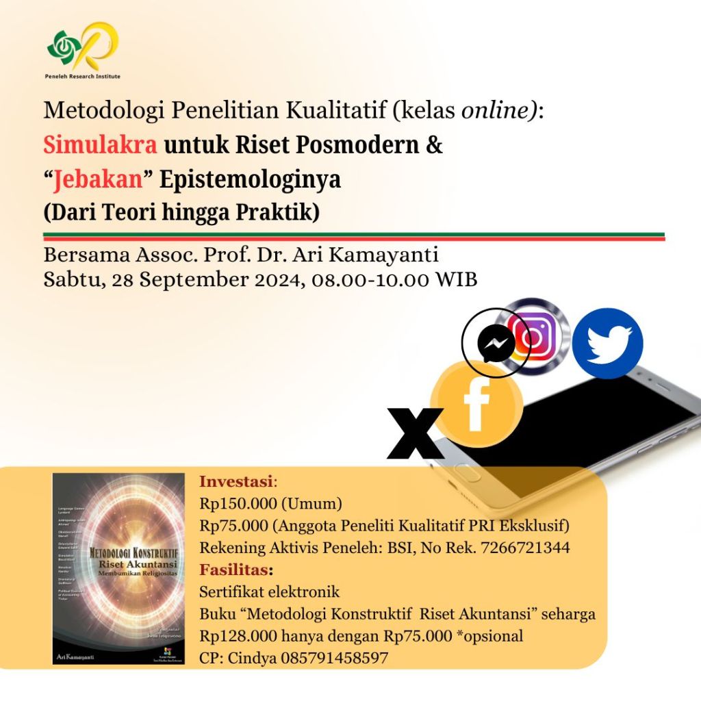 Online Training: Simulacra for Postmodern Research & the “Epistemological Trap”